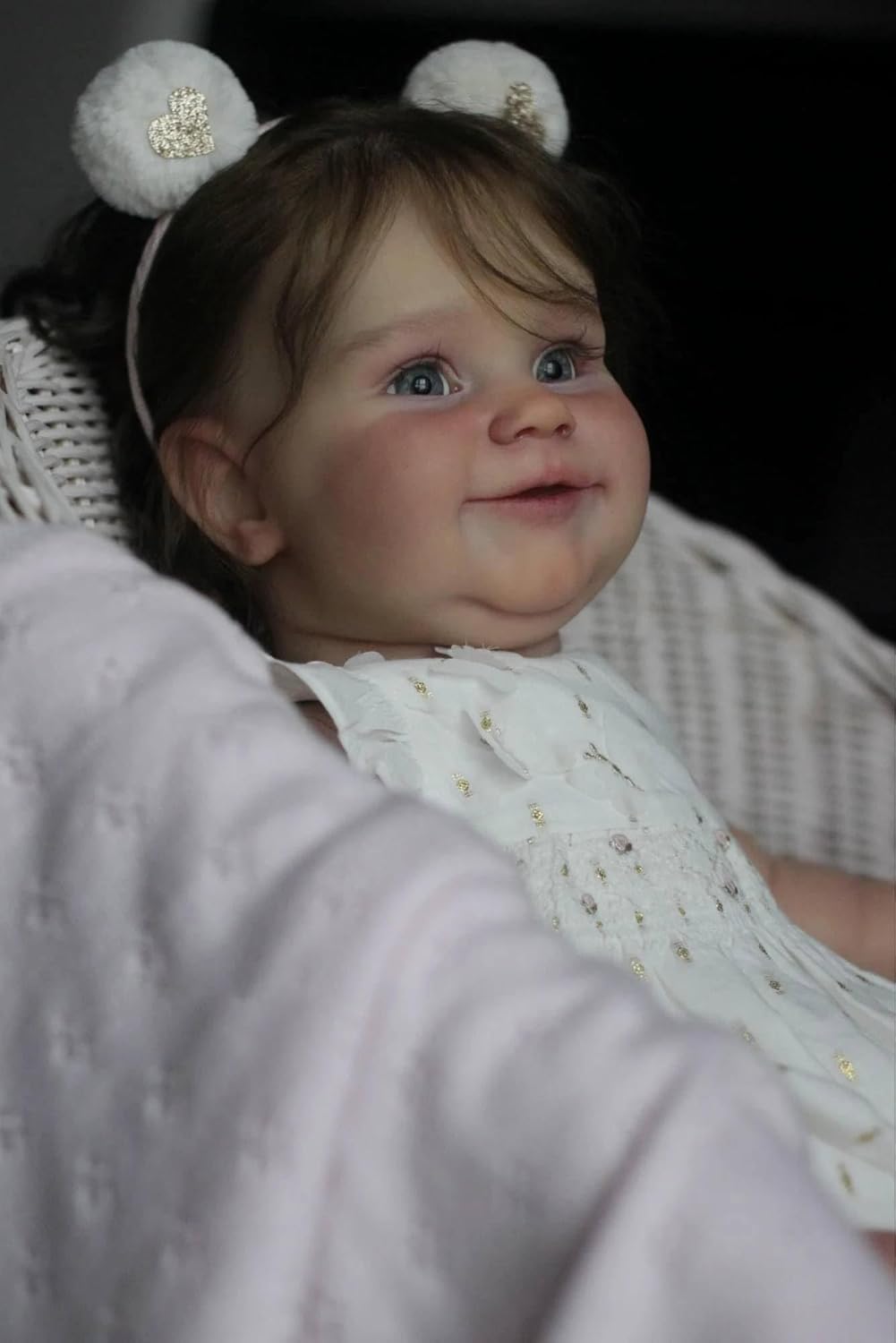 RXDOLL Realistic Reborn Baby Dolls Girl Maddie, 20 Inch Real Life Baby Dolls Soft Cloth Body, Lifelike Silicone Babies Reborn Dolls with Rooted Hair for Kids Birthday Gifts