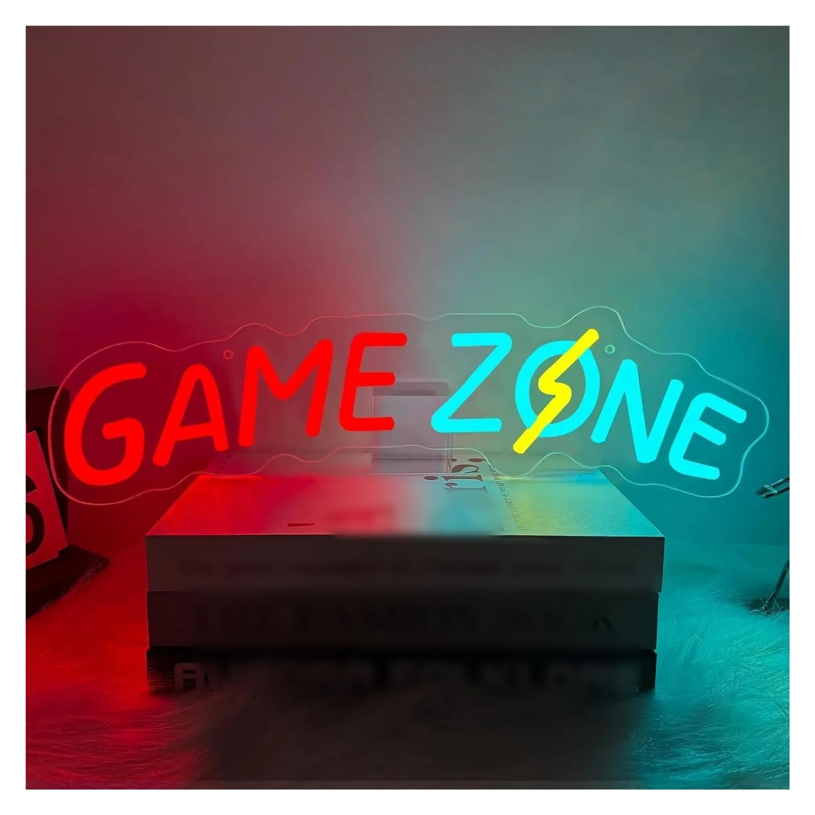 LEMST Signs Lamp Game Zone Neon Sign USB Powered Led Light for Bar Gaming Room Bedroom Decoration Birthday 42X11.5cm/16.53X4.53in