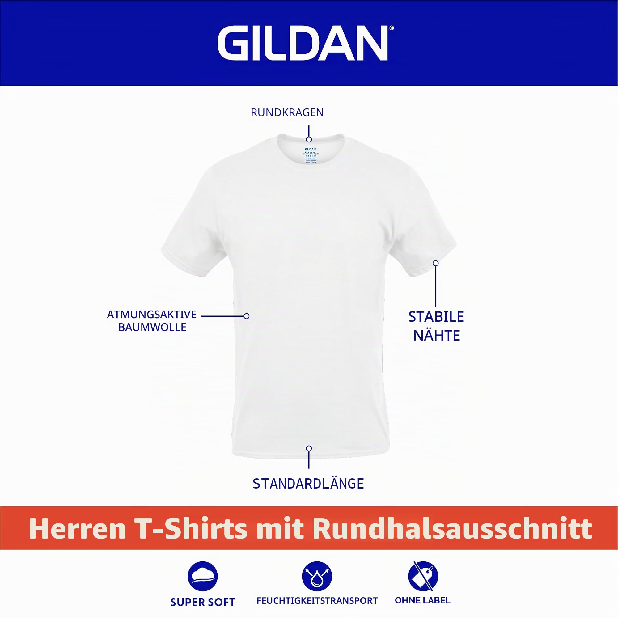 Gildan Herren Unterwäsche (10er Pack)
