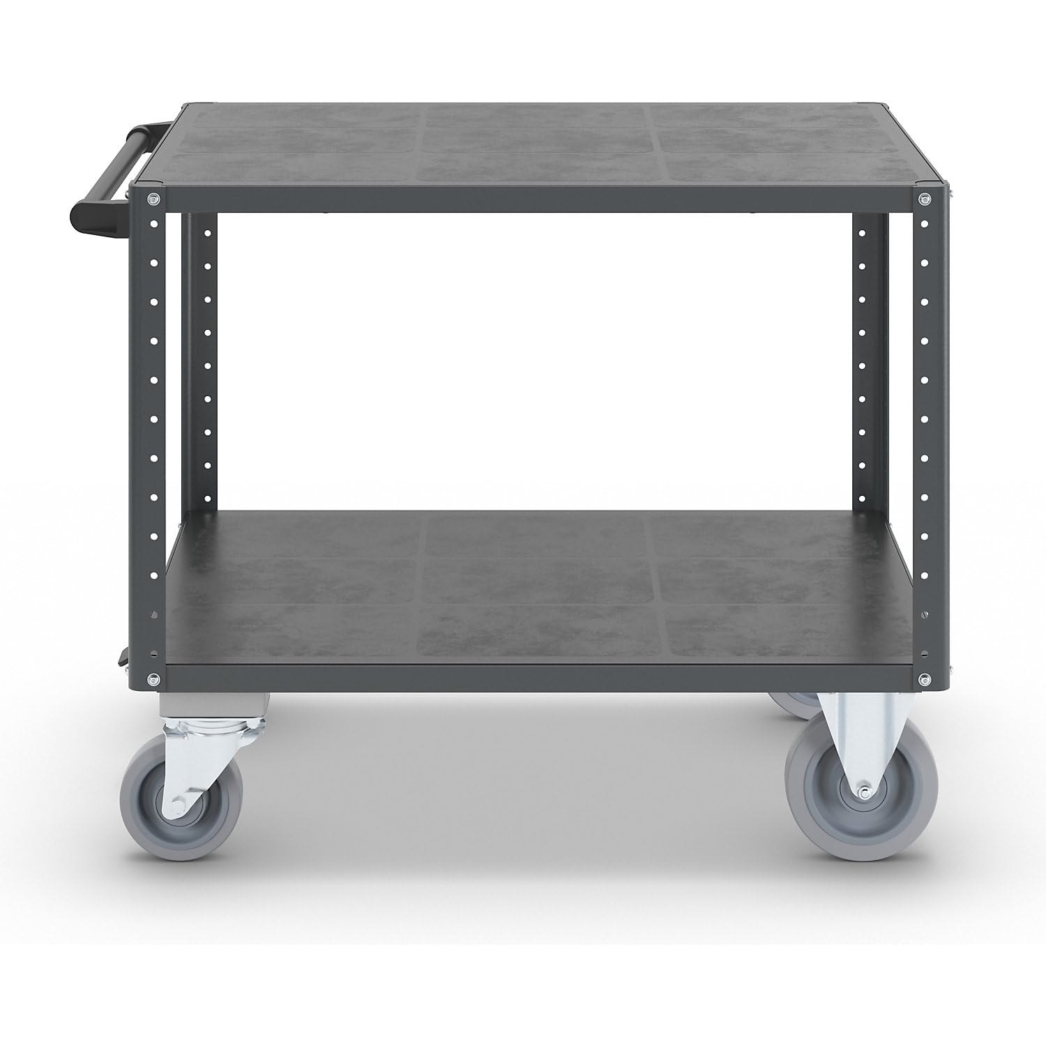 eurokraft | Chariot de Montage CustomLine | 2 tablettes | avec Blocage Central | Anthracite