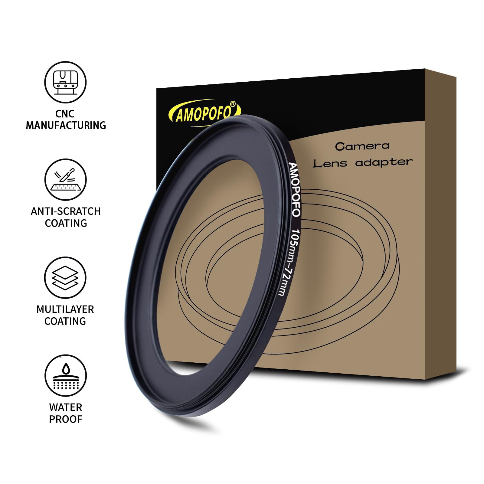 Adattatore Per Filtro Obiettivo 105mm A 95mm - Step Down Maschio-Femmina MPIXO - Foto 4