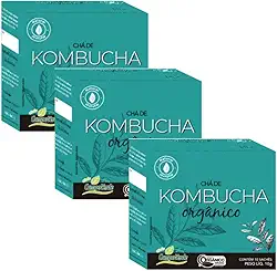 Genérico Kit 3cx Chá Kombucha Orgânico - chá fermentado (30 sachês) - Campo Verde