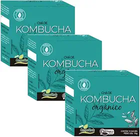 Genérico Kit 3cx Chá Kombucha Orgânico - chá fermentado (30 sachês) - Campo Verde
