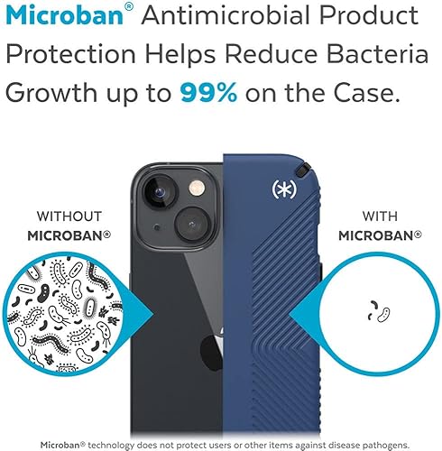 Miniatura 5 de Speck Presidio Grip 2 - Funda para Apple iPhone 14 y iPhone 13, color azul costero