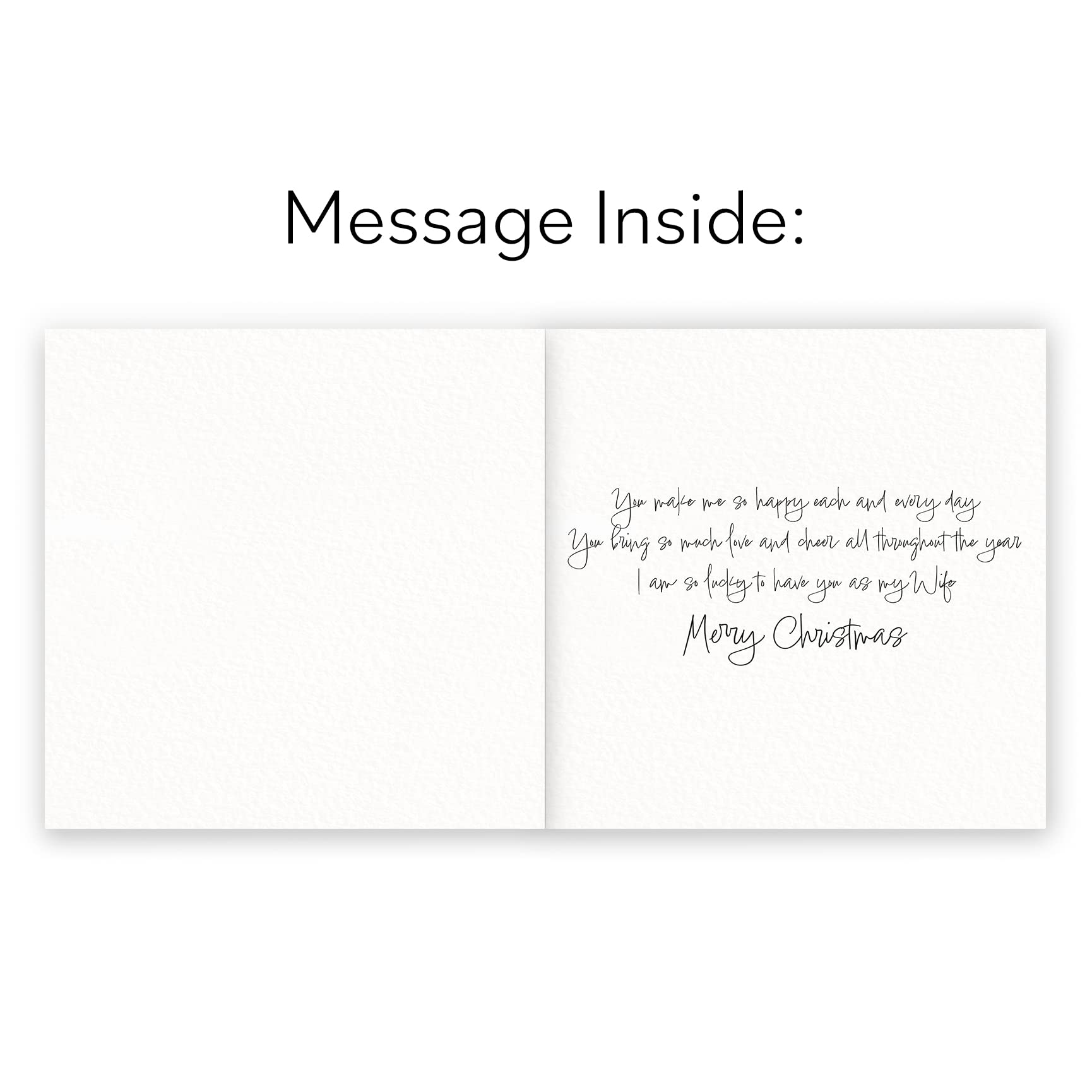 Hunts England Wife Stunning Artistic Christmas Card, With All My Love At Christmas For The Most Wonderful Wife - Image 2
