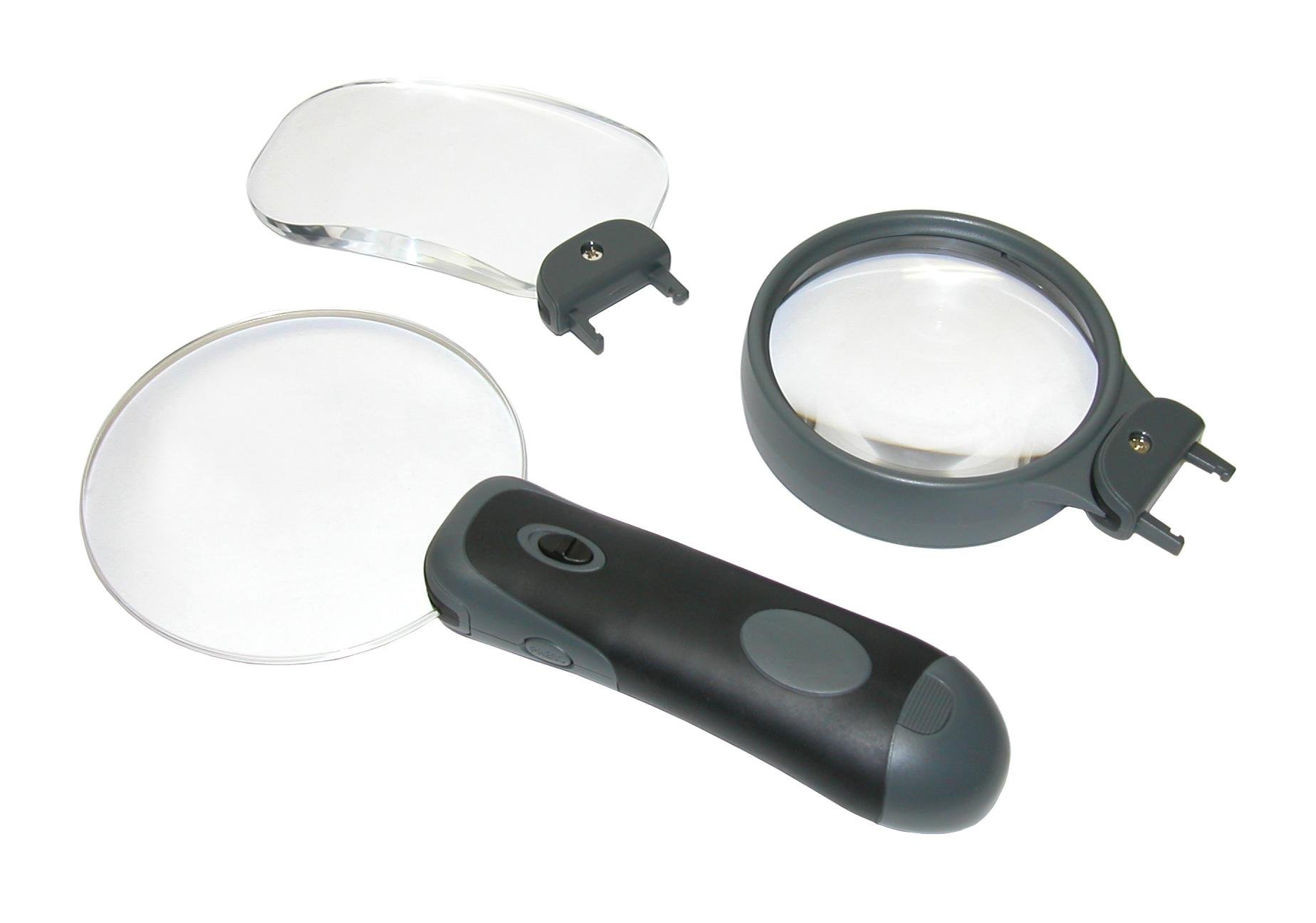 Carson - Lente d'ingrandimento 3 in 1 con luce LED