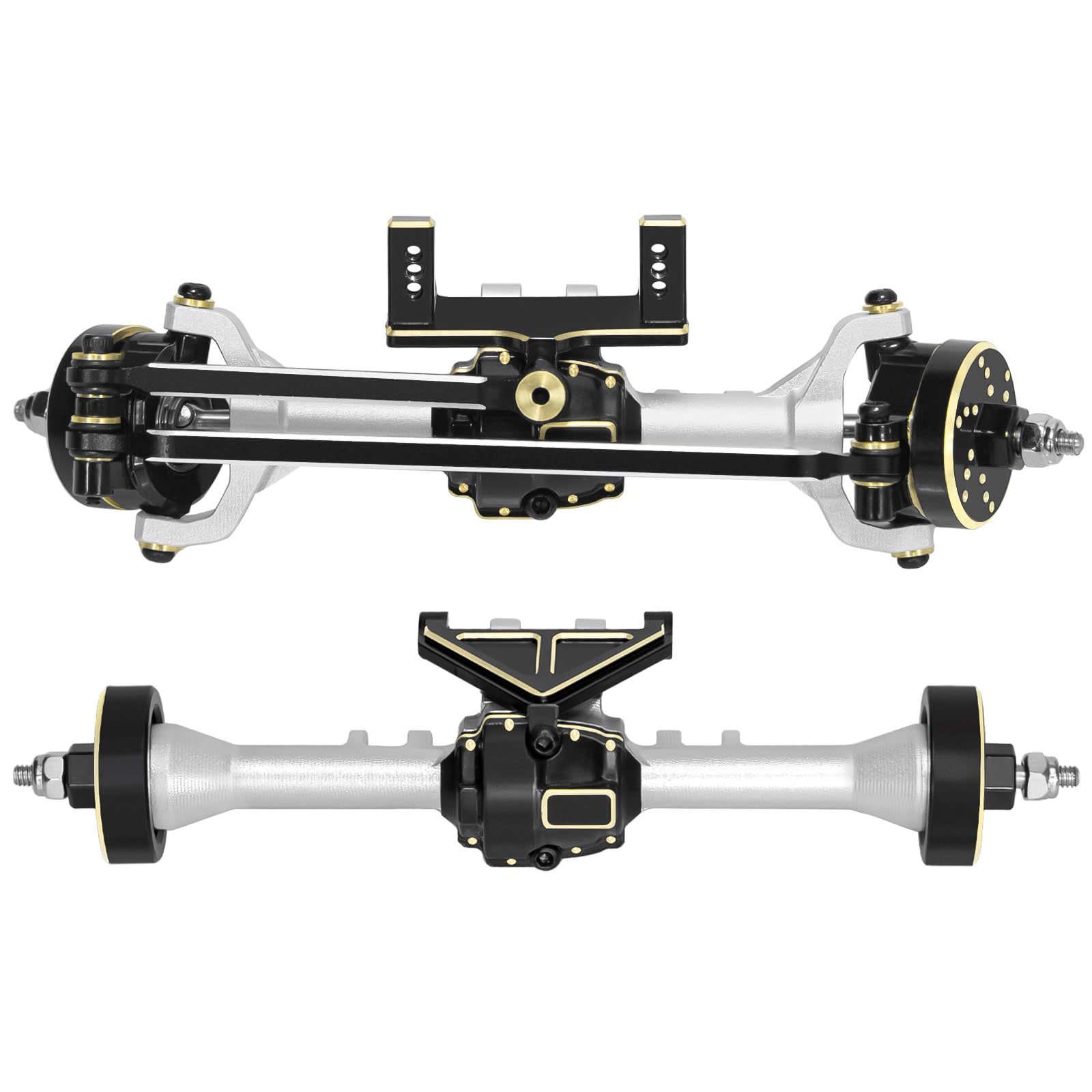 Photo 1 of LRFHL 1/32 Front Rear Axles for 1/32 Redcat Ascent-32 RC Car, Silver