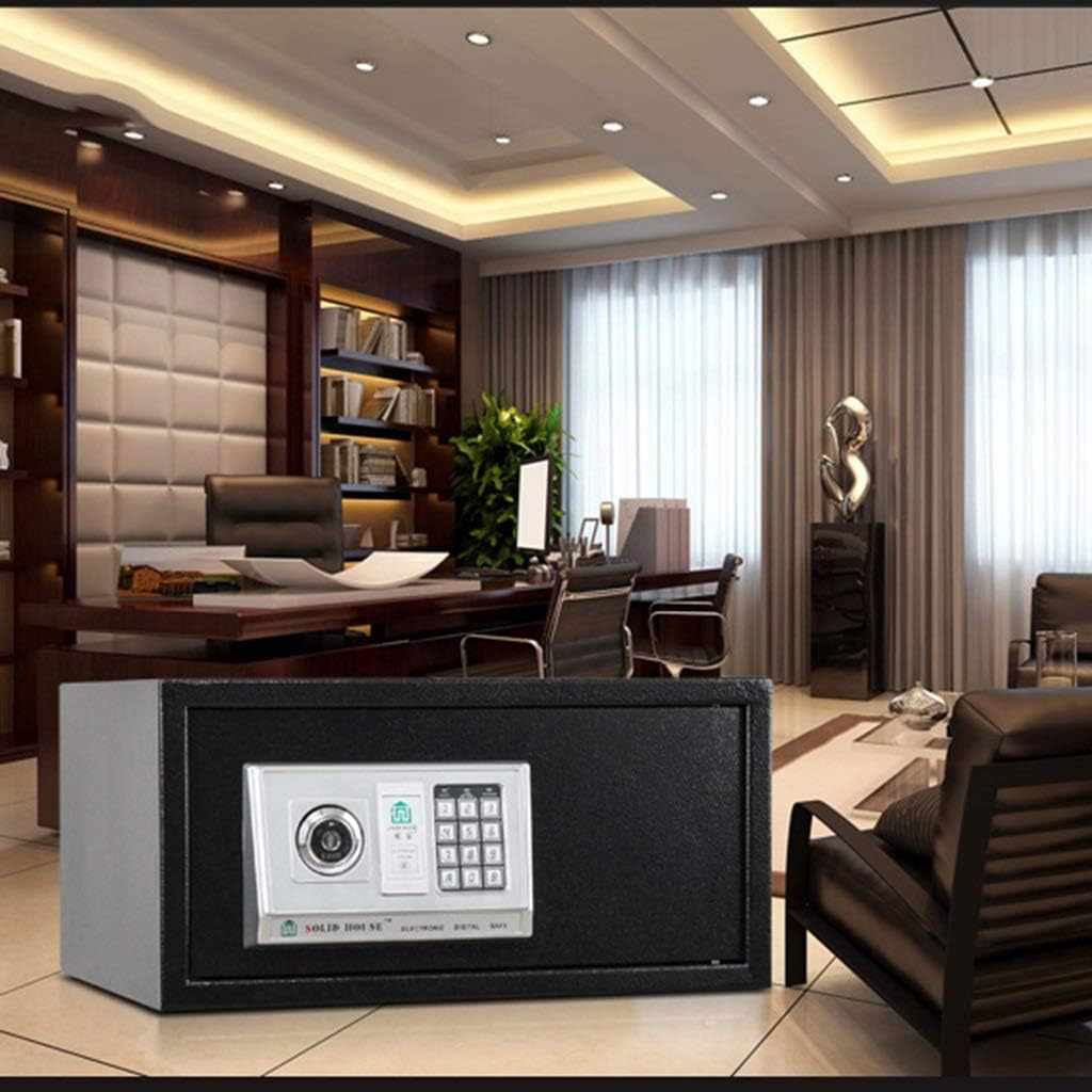 Security Cabinet Digital Safe Box with Emergency Override Key for Jewelry Money Document Home Office Hotel Wall Safes