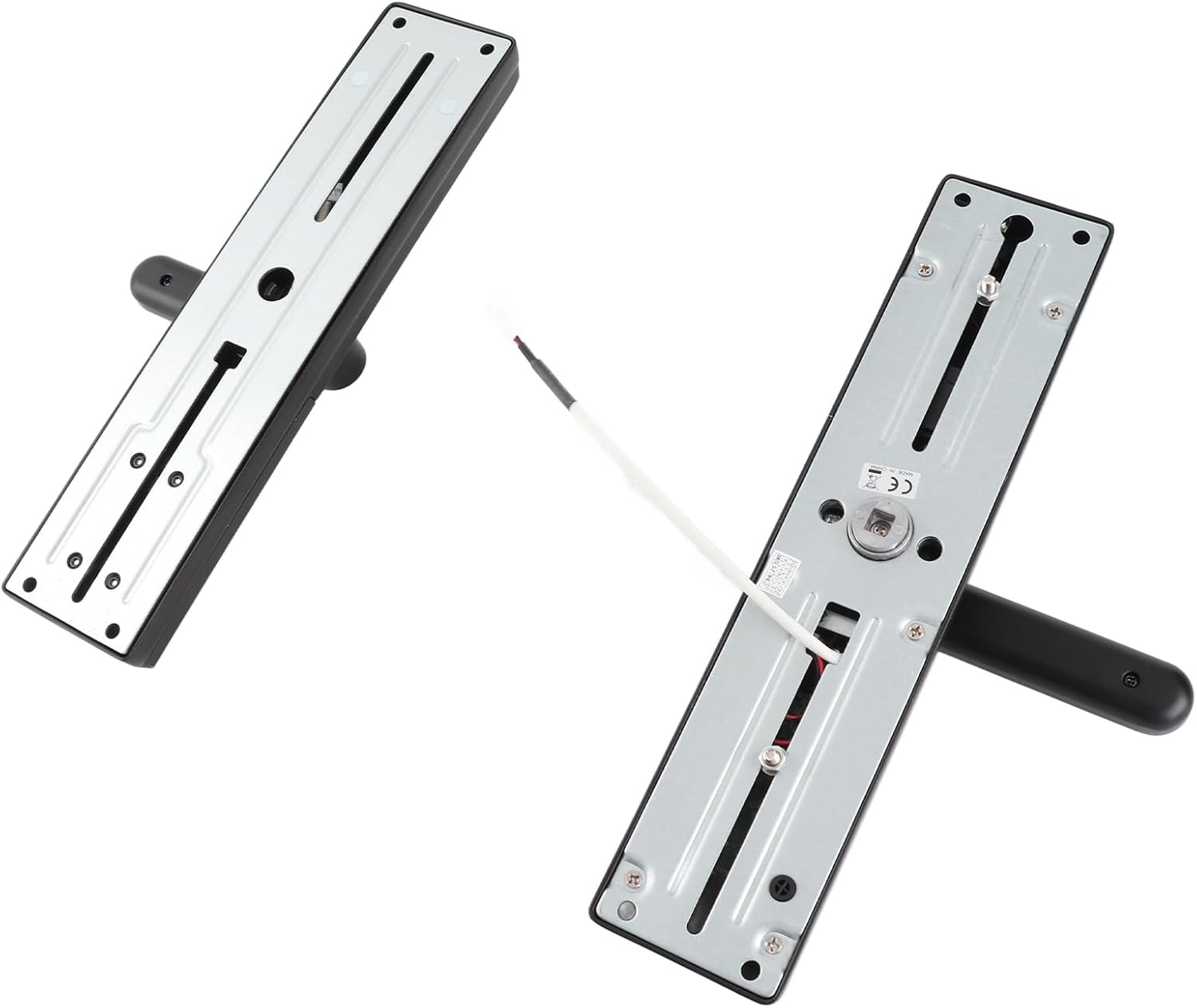 Smart Keyless Door Lock Secure Biometric Entry System for Office Home Bedroom Door with Cards and Keys - App Remote Control for Fingerprint Security (Black)