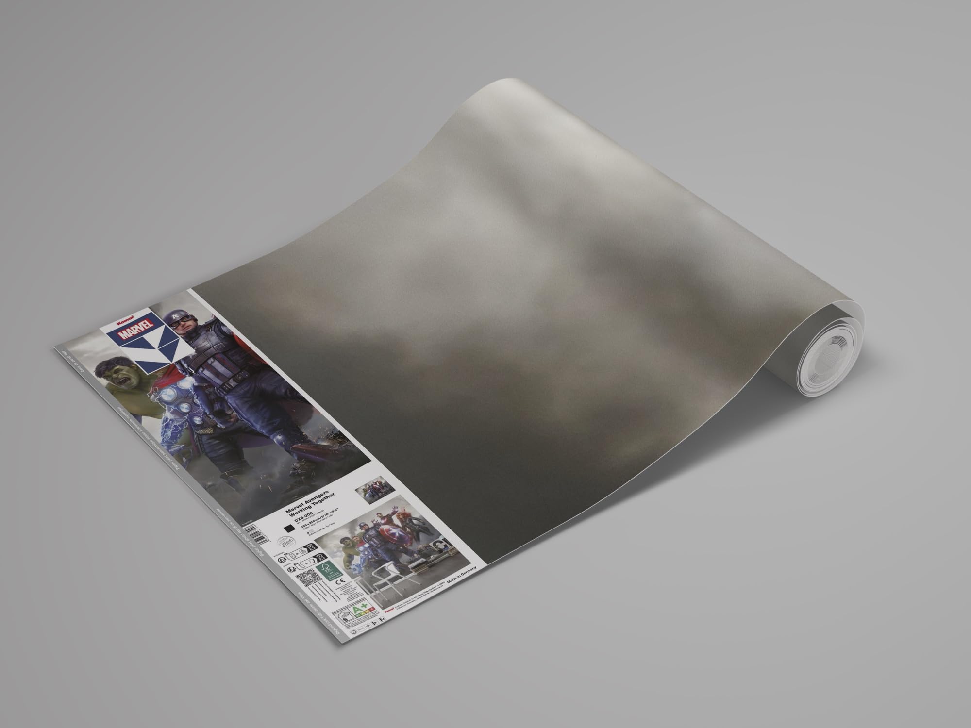 Komar Fototapeta z włókniny - Marvel Avengers Working Together - wymiary 300 x 250 cm - tapeta, pokój dziecięcy, tapeta dziecięca