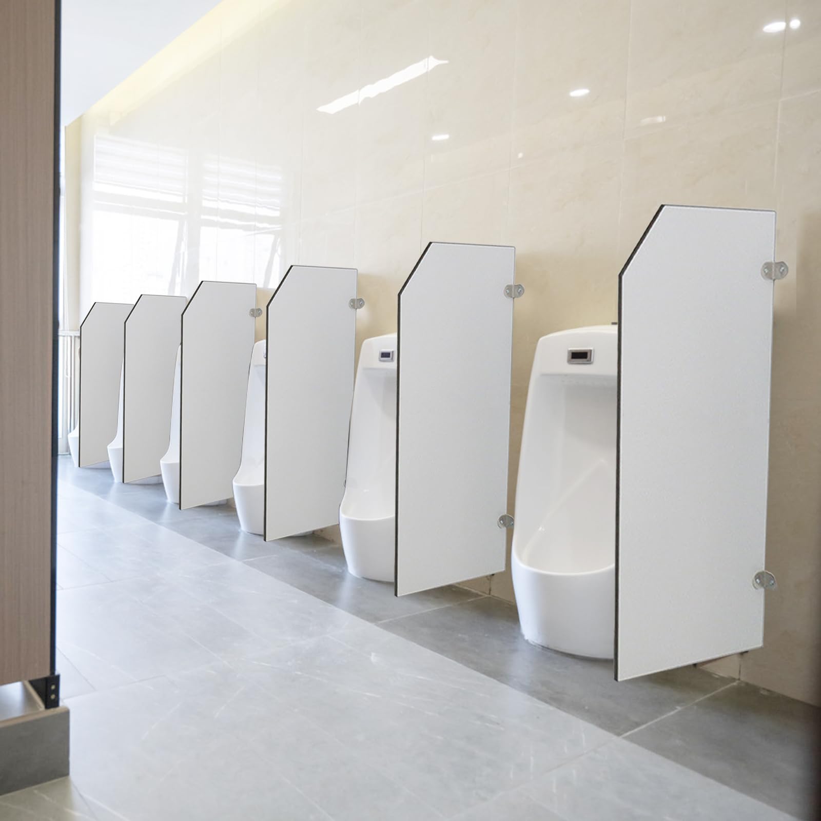 90 CM Divisorio per Orinatoi, Divisorio per WC con Schermo per Orinatoi, Orinatoio da Uomo per Adatto a Scuole Alberghi Ristoranti Centri Commerciali luoghi Pubblici