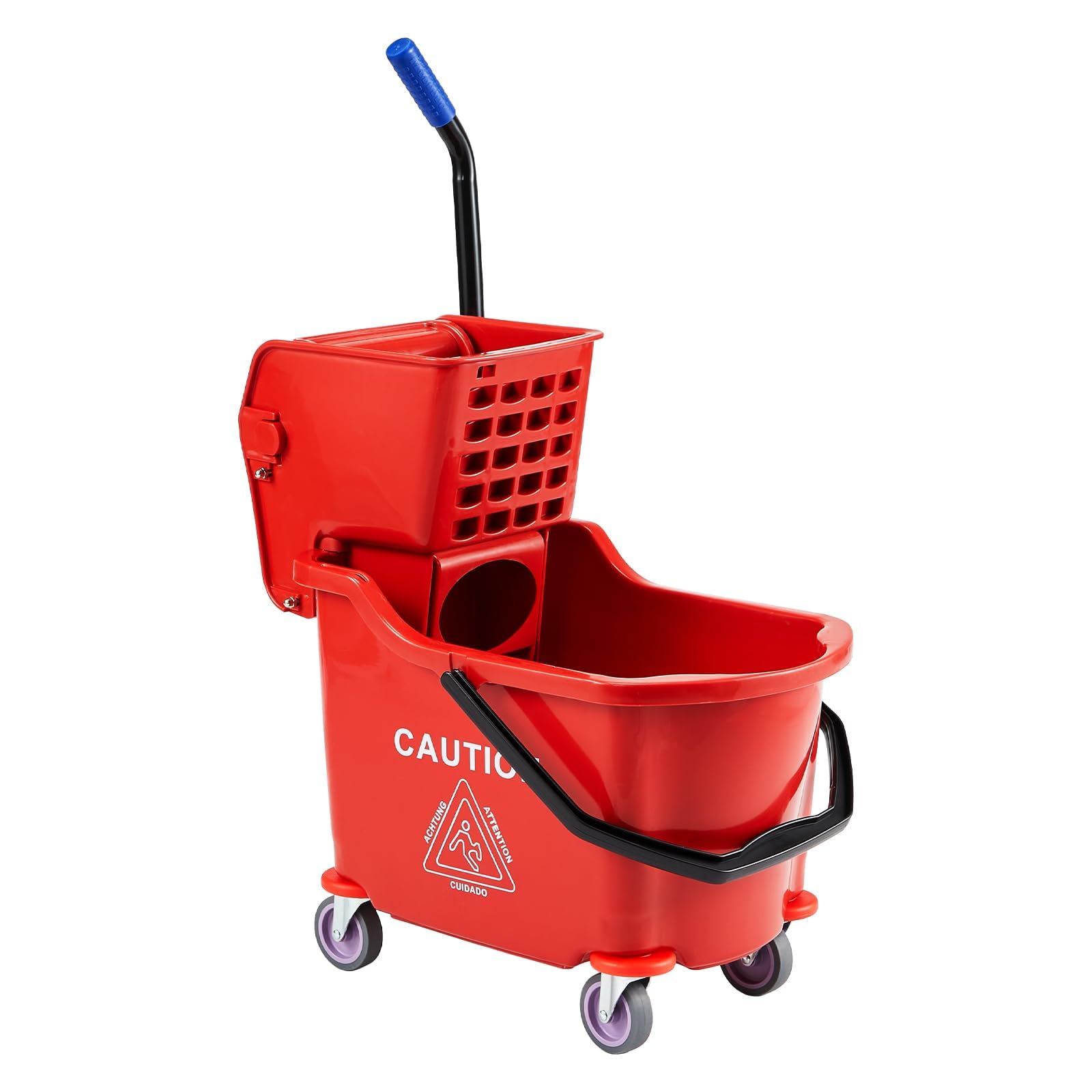GarveeTech Commercial Kentucky Mop and Bucket Set with Wringer, 33 Litre