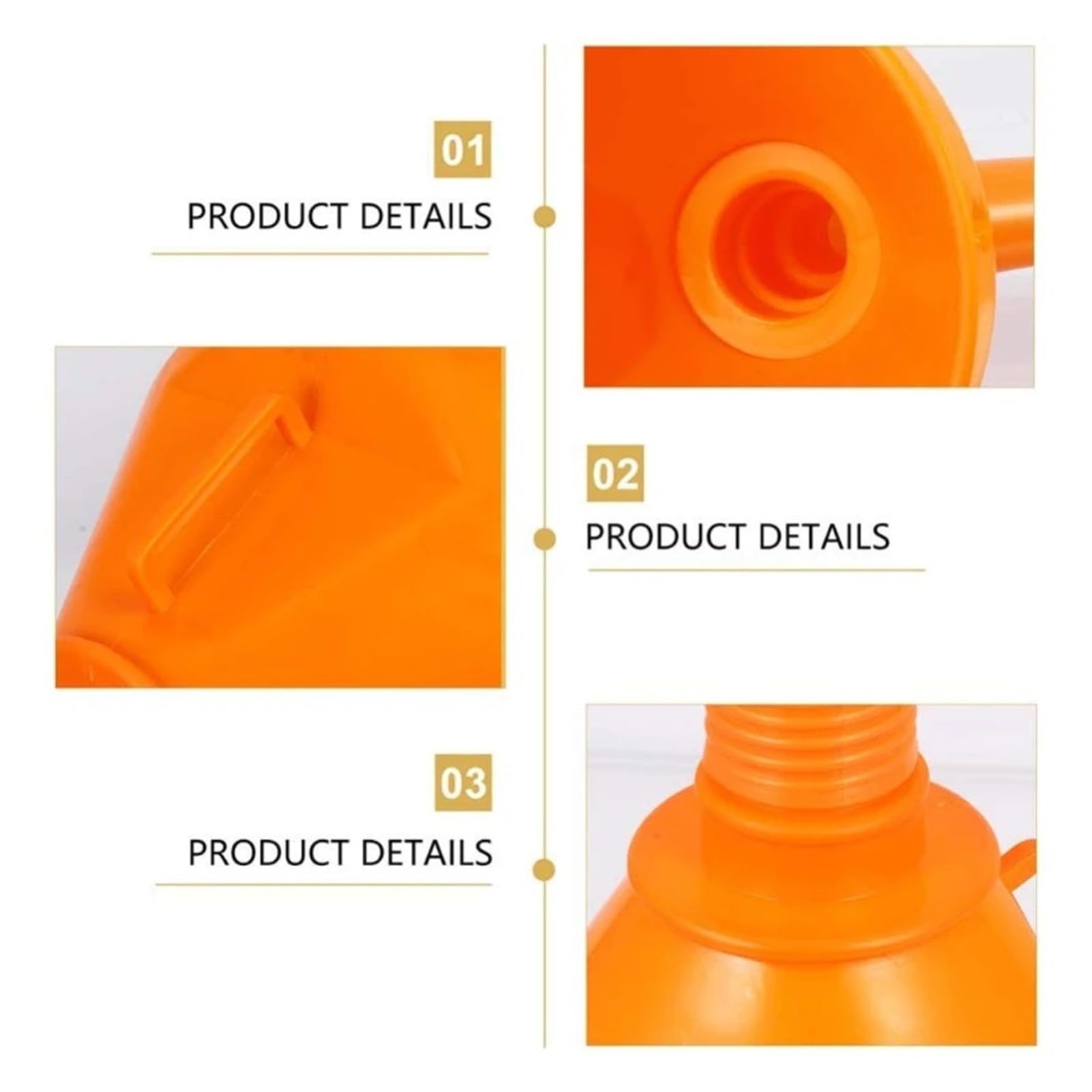 Entonnoir de carburant pour voiture et moto avec filtre à gaz et huile 130-160 mm (160 mm)