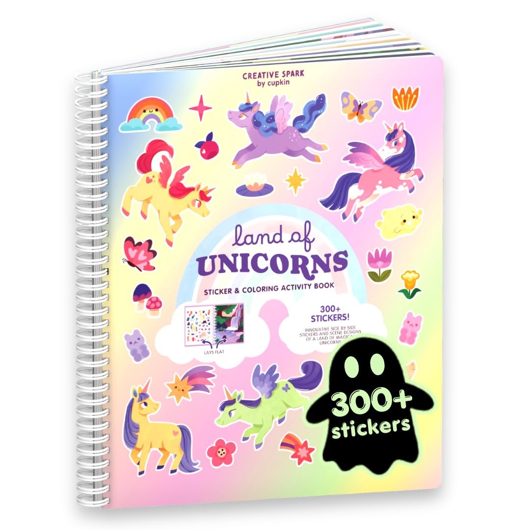 Cupkin Land of Unicorns Coloring &amp; Sticker Activity Book | 300+ Stickers