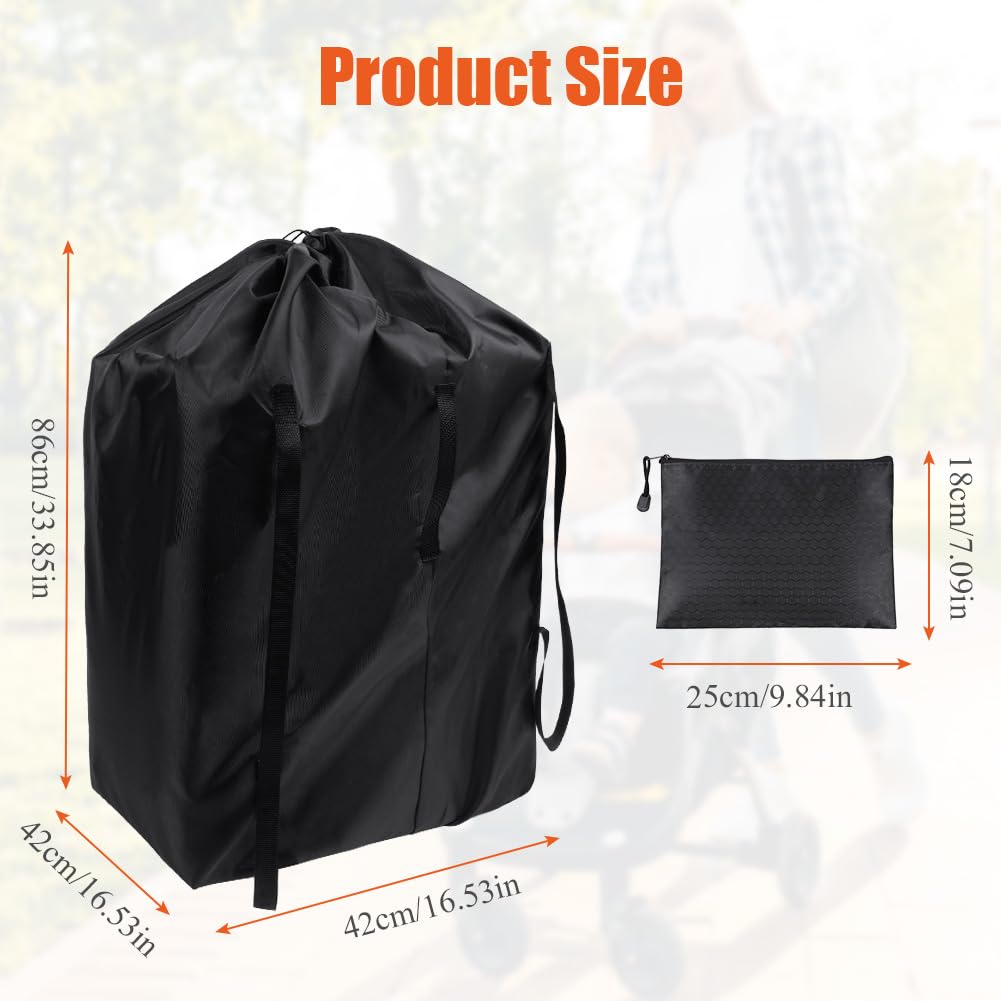 HOTUT 2 Bolsas de Viaje para Coche, 73 x 85cm Bolsa Protectora para Sillas de Coche, Bolsa de Transporte para Bebé y Avión