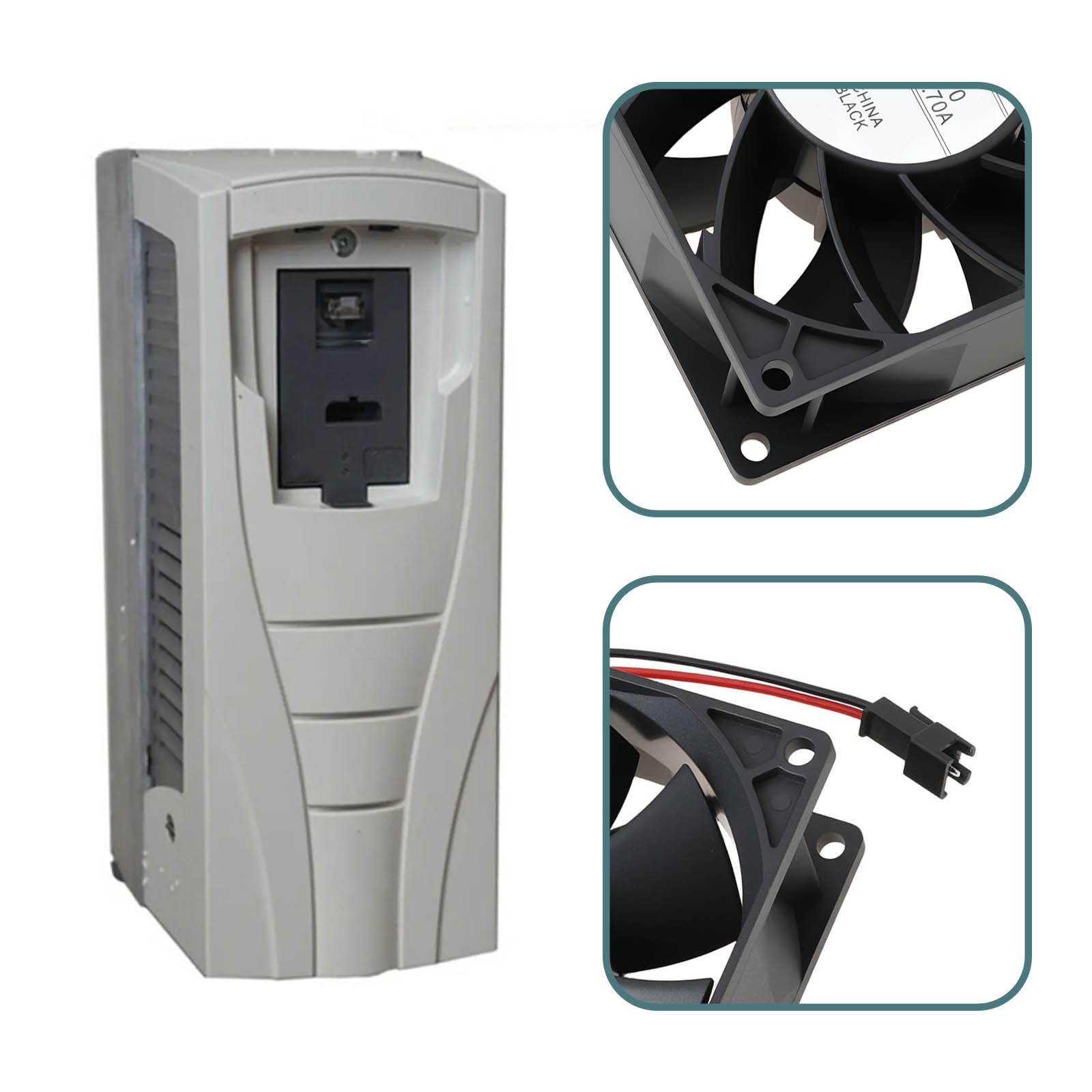 E1 Inverter Spezieller Lüfter 3615KL-05W-B70 24V 0,7A Kompatibel mit ACS510/550 9x3,8cm