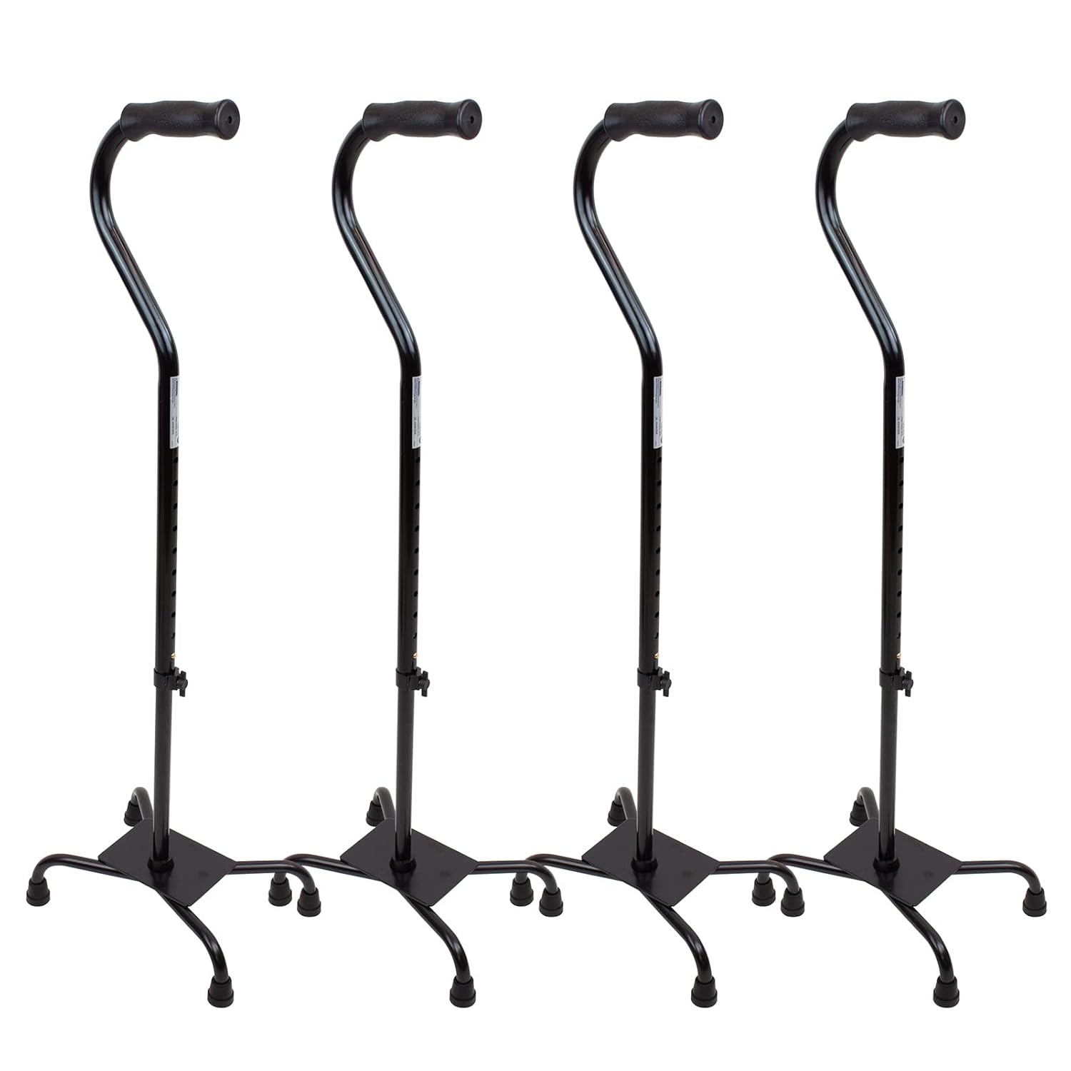 Dynarex Quad Cane with Large Base, Provides Maximum Mobility Support in a Stable One