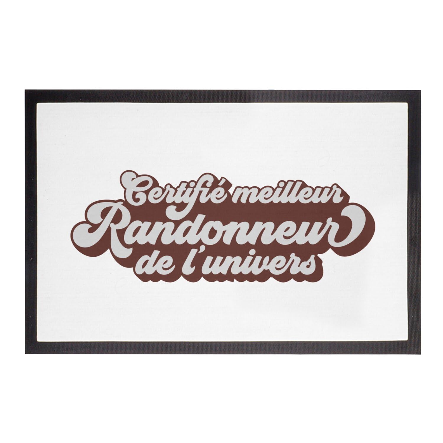 Paillasson blanc anti-poussière 75x50cm spécial chaussures de randonnée et camping