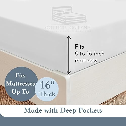 Miniatura 4 de Sábanas extra largas de tamaño individual XL para dormitorio, sábanas de microfibra súper suave, ropa de cama de lujo de hotel, sábanas de