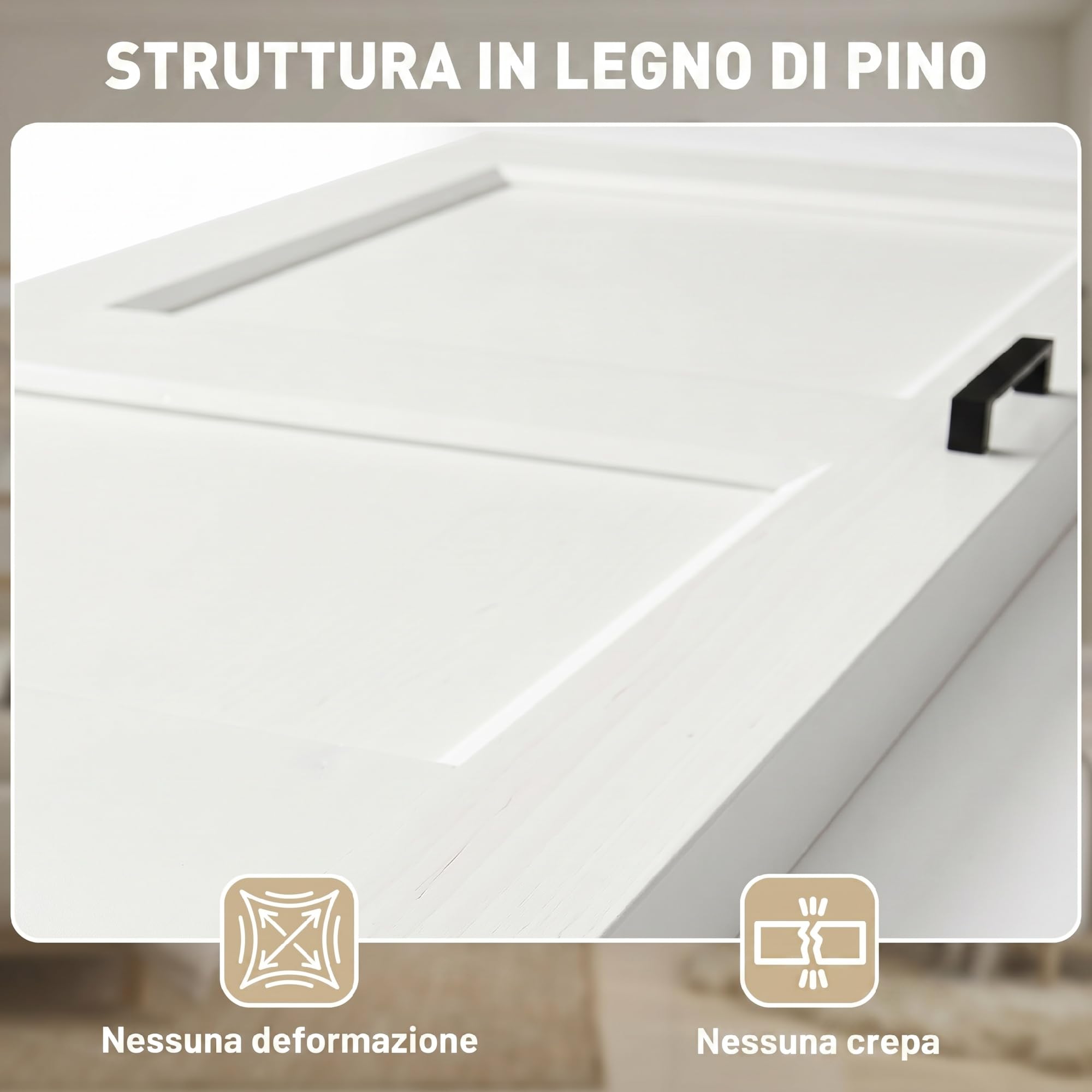 HOMCOM Porta Scorrevole Interna 76.2x213.4cm, Superficie Verniciata, Binario Silenzioso Acciaio, Maniglia Migliorata, Kit Ferramenta, Porta Interno Stile Industriale, in Legno Pino, Cucina, Soggiorno