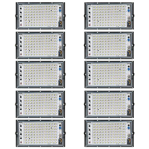 Image of MLD 100 Watts Brick LED Flood Light AC 220V Waterproof focus Floodlights for indoor outdoor Led Lights | White | 100W | Pack Of 10
