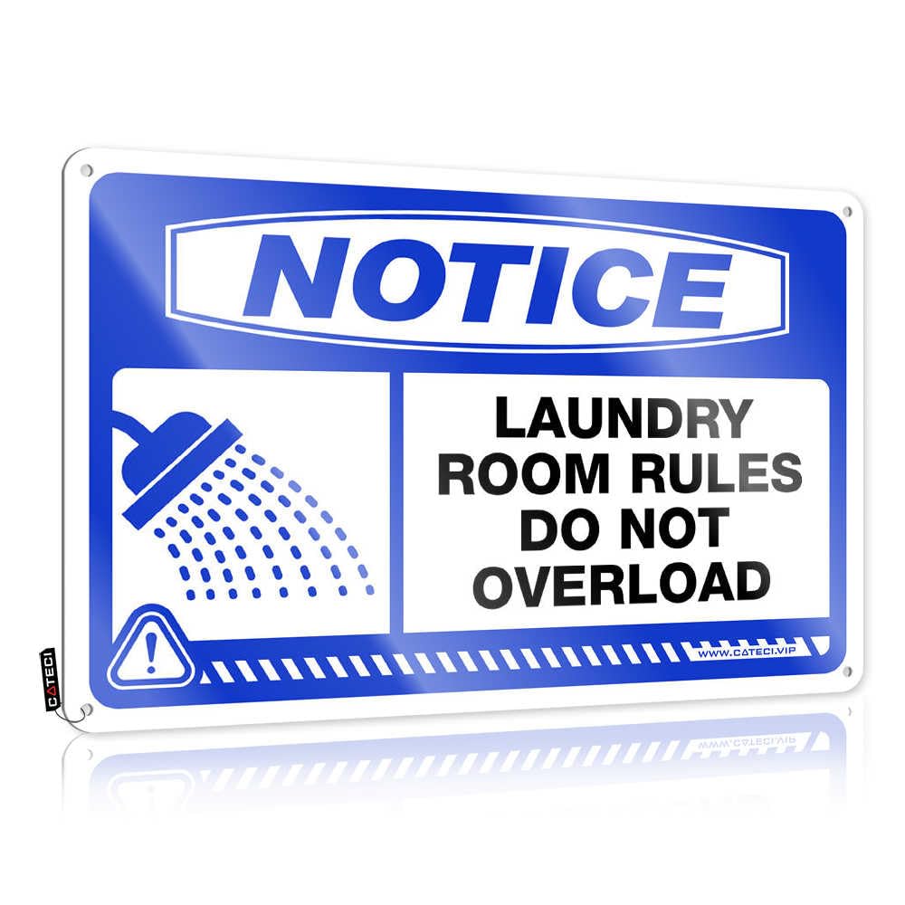 Fzfn Men's Colour Van Custom Matal Sign - Notice Please Shower Before Entering Pool Old Metal Wall Art Ready To Hang For Camper(30X40cm)