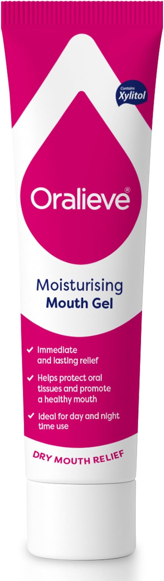 Oralieve Moisturising Dry Mouth Relief Gel (1 x 50ml), Dry Mouth Relief for Sore, Sensitive Mouths. Hydrating Oralieve Dry Mouth Gel with Xylitol to Protect Teeth - Genuine Oralieve Dry Mouth Gel
