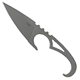 CRKT SDN Fixed Blade Knife with Sheath: Lightweight EDC Outdoor Knife, Stainless Steel with Thermoplastic Sheath 2909, Gray