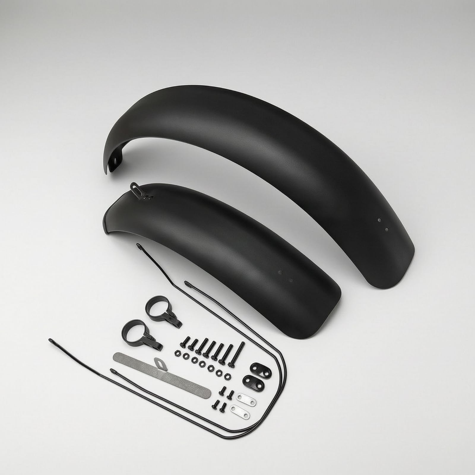 Amagogo Parafango per Bici Bici Parafanghi Completi Bike Set Copertura Totale PP Flessibile con Ferramenta Inclusa, Parafango Posteriore Singolo Da 20 Pollici 5.0