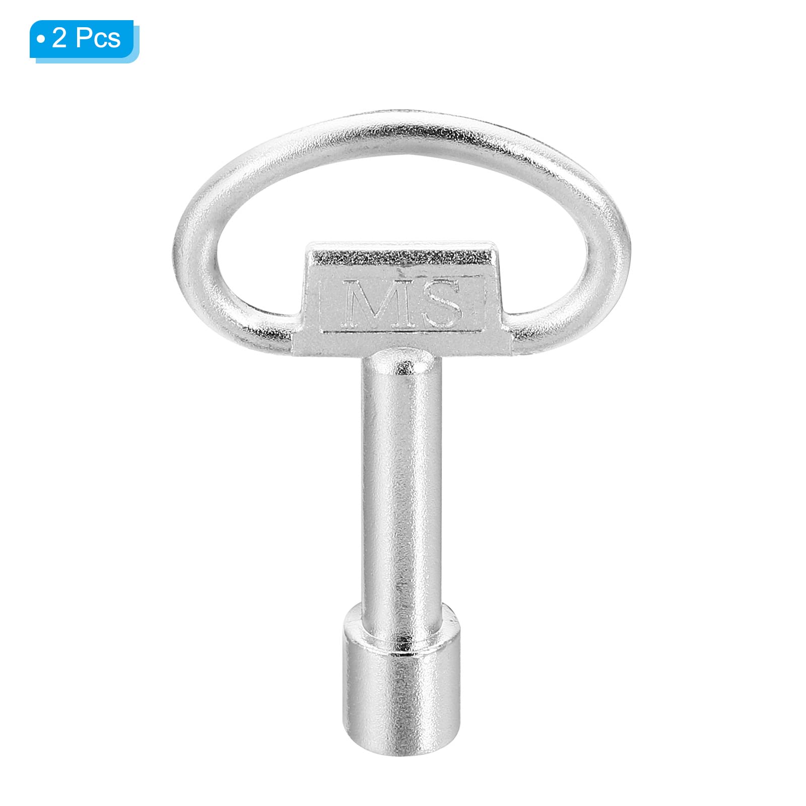 PATIKIL 2 Pcs Carré Clé, Carré Utilitaire Service Clés Douille Universel Verrouillage Clés pour Gaz Électrique Ascenseur Ascenseur Porte Serrure