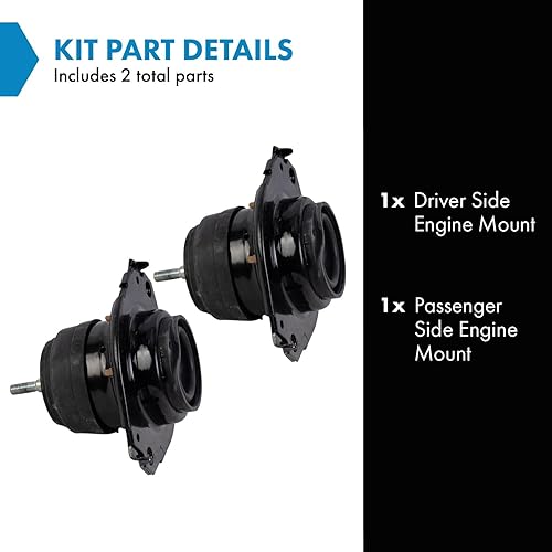 Miniatura 2 de TRQ Juego de montaje de motor izquierdo y derecho compatible con Dodge Durango Jeep Grand Cherokee 13-21