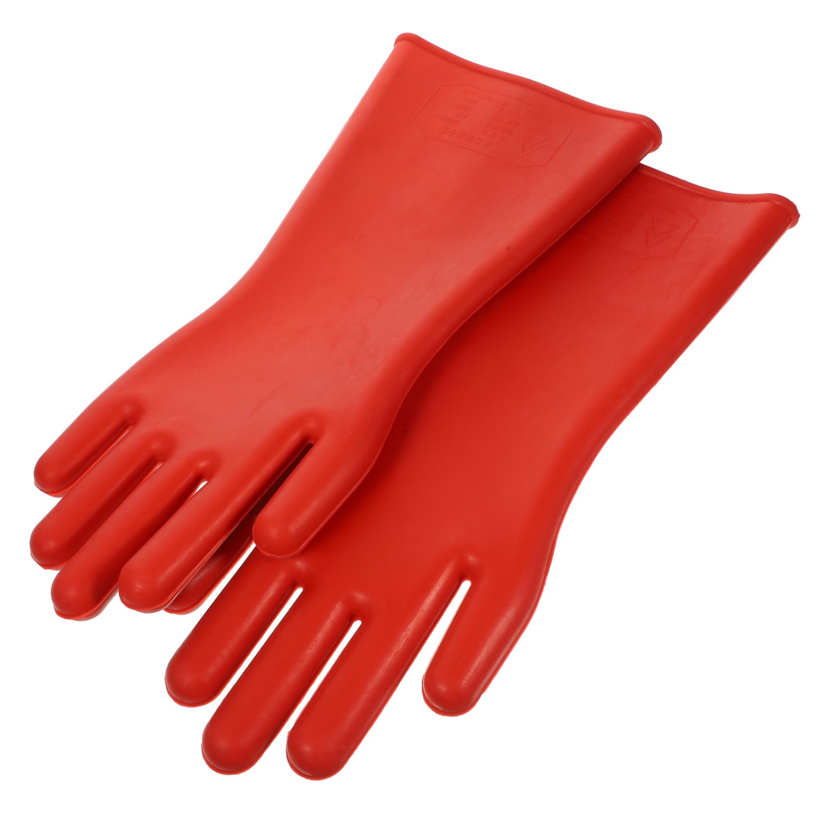 Homoyoyo Guantes Aislantes Eléctricos de Goma Roja para Electricista, Protección de Aislamiento y Flexibilidad Ligera para Trabajos de Alto Voltaje