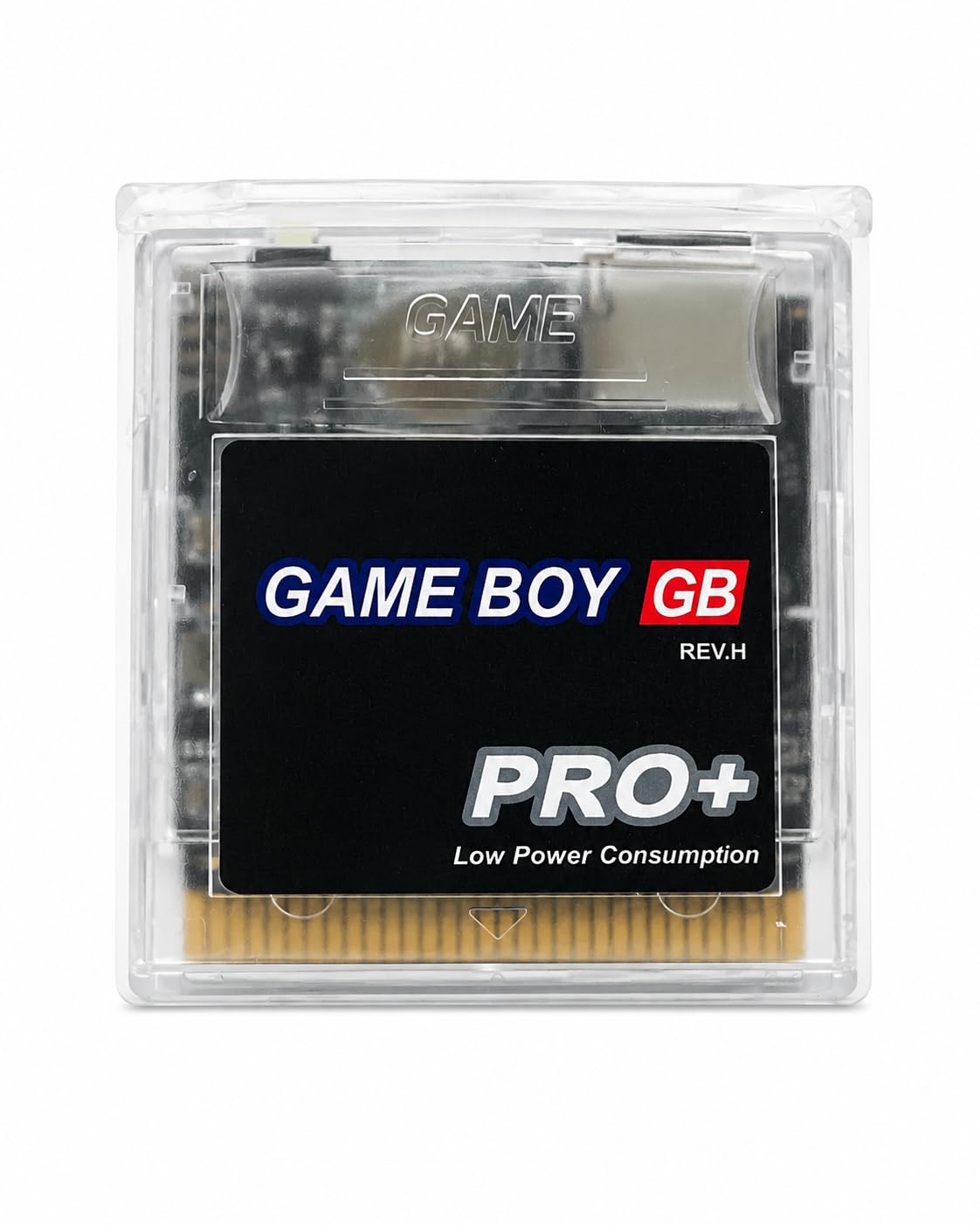 Game Boy GB Pro Plus - Cartuccia di gioco per Nintendo Gameboy 1000 in 1 | Trasparente, 1000 giochi, Plug and Play