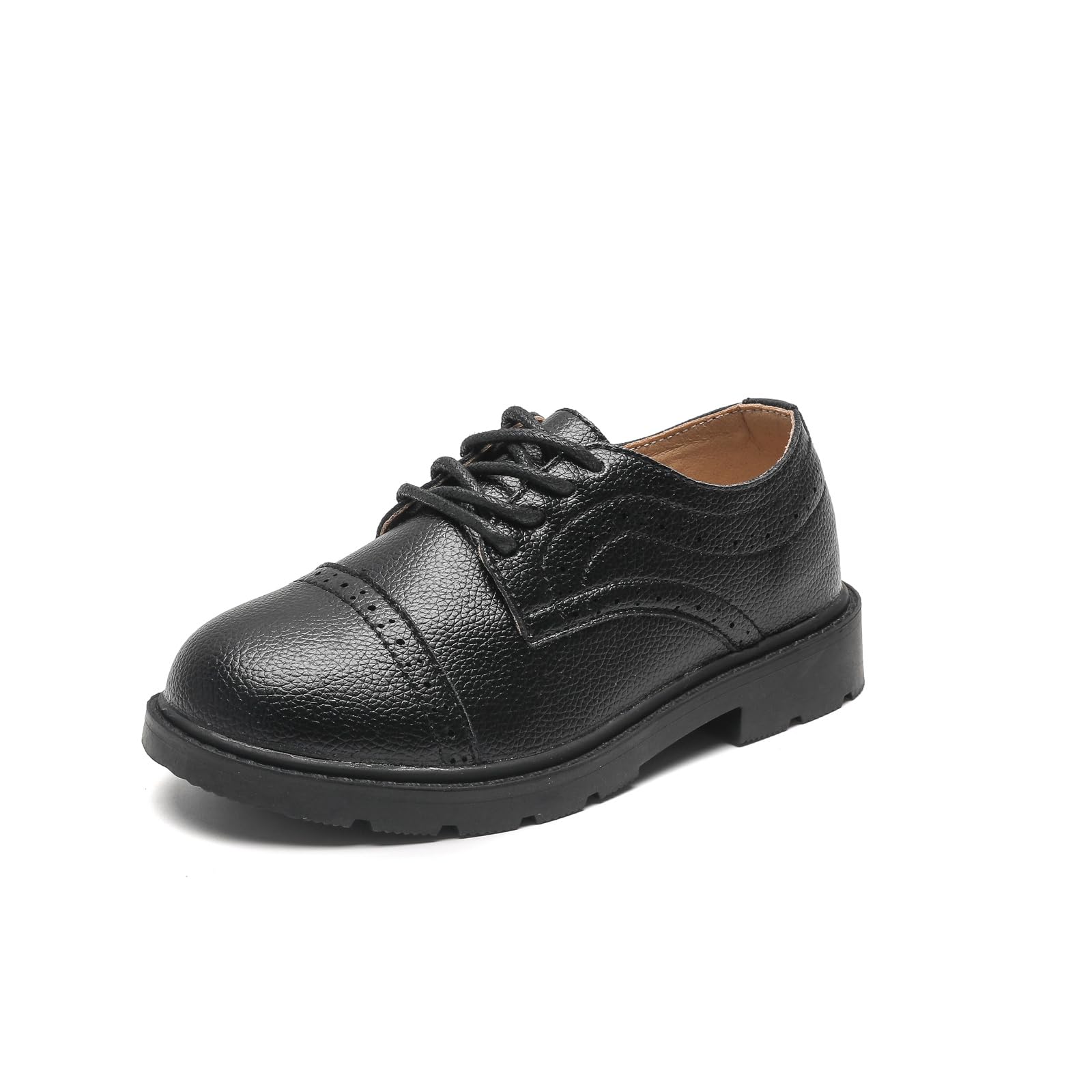 DADAWEN Jungen Anzugschuhe Schule Uniformschuhe Schnürhalbschuhe