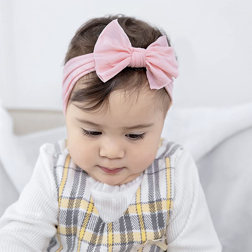 CBOO Diadema de Turbante Algodón elásticas Suaves Nudo de bebé Turbante Accesorios para niñas bebé Recien Nacida