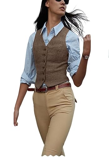 Women's Herringbone Tweed Waistcoat