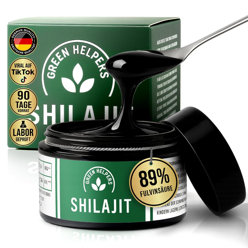 Shilajit Premium 100% puro | 89% acido fulvico | 85+ minerali | Resina pura Himalaya Mumijo Shilajit | Vegano