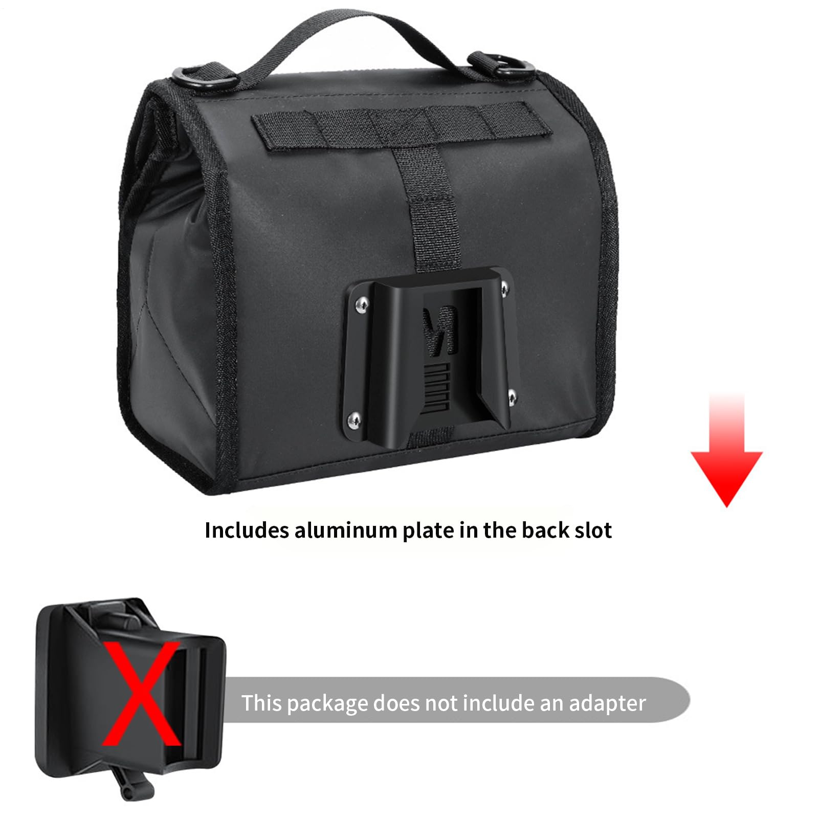 Borsa Manubrio Borsa Bici Pieghevole | 7L Organizzatore Impermeabile con Cintura a Spalla per Monopattino Elettrico, Spostamenti, Viaggi e Uscite