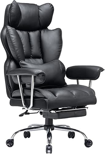 Efomao Desk Office Chair 400LBS, Big and Tall Office Chair,