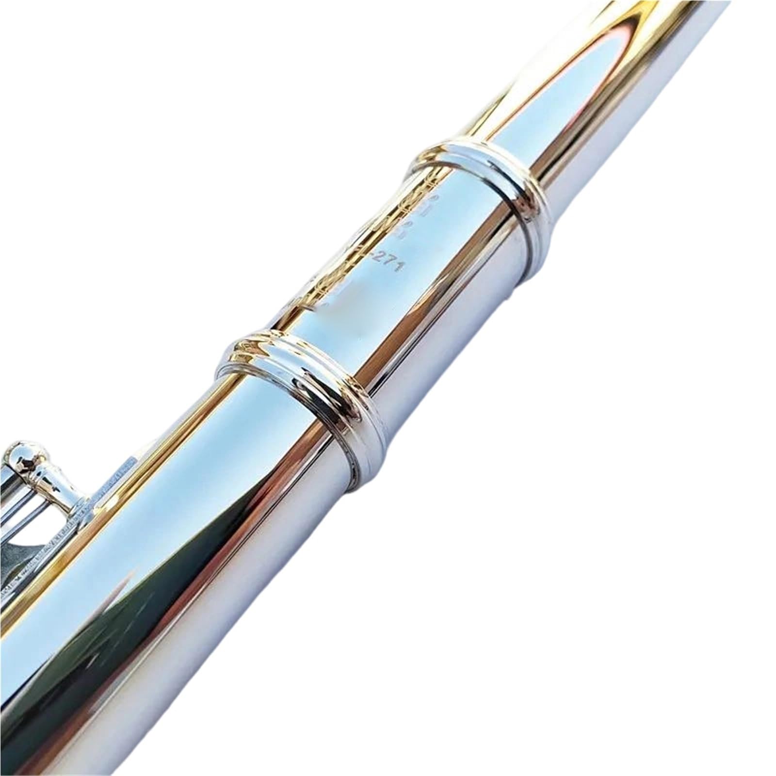 Flet Poprzeczny YF-471 16 Otworów Z Kluczem E YF-271 Posrebrzany C Biała Miedź Flet Poprzeczny Instrumenty Muzyczne(YFL-271)