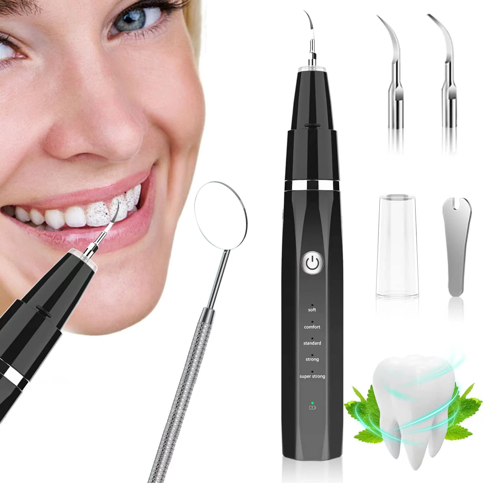Ultrasonic Tooth Cleaner Plaque Remover for Teeth Remove Teeth Stain