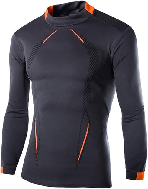iEFiEL Men's Long Sleeve UPF 50+ Rash Guard Quick Dry Athletic Gym Workout Shirt Performance Compression Base Layer Top