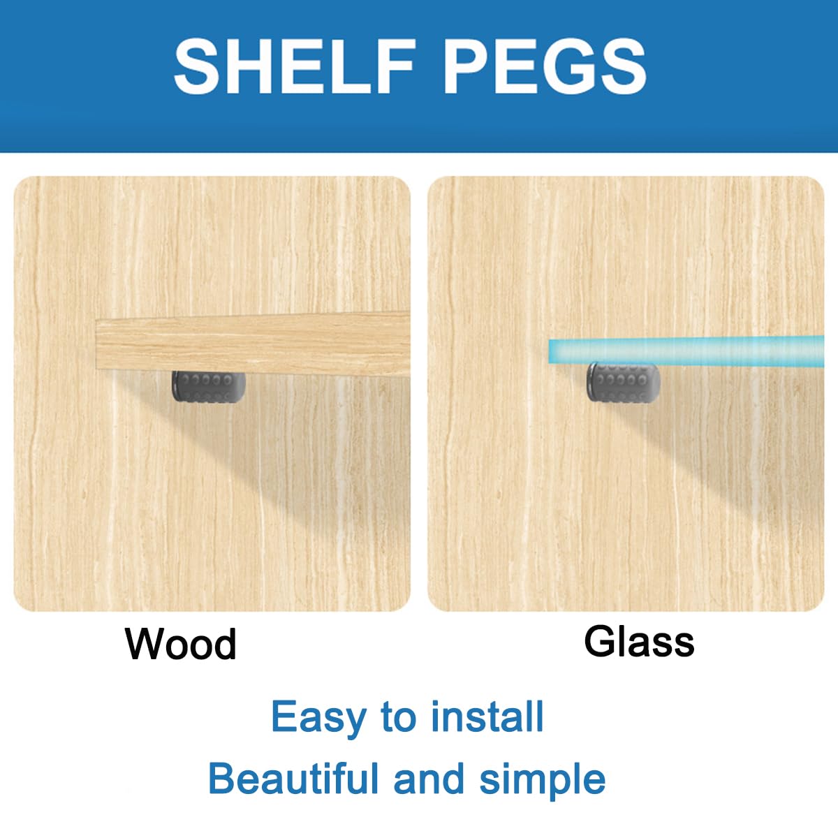 30pcs Shelf Pegs Shelf Support Peg Kit, Bracket Shelf Holder Stainless Steel Locking Pins for Cabinet Kitchen Furniture Book Shelves