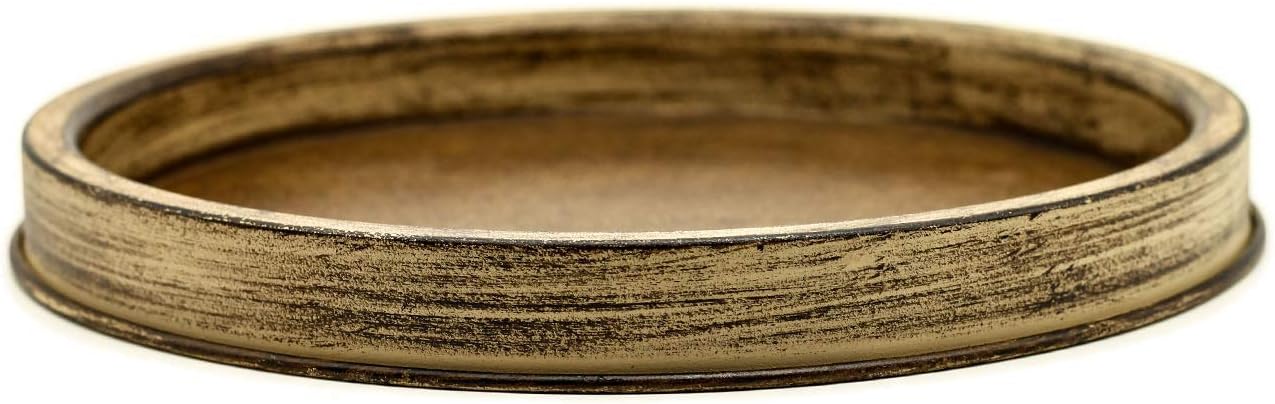 Rustic Metal Candle Holder Tray, Home Decor Accessories for The Coffee Table and Dining Table Large