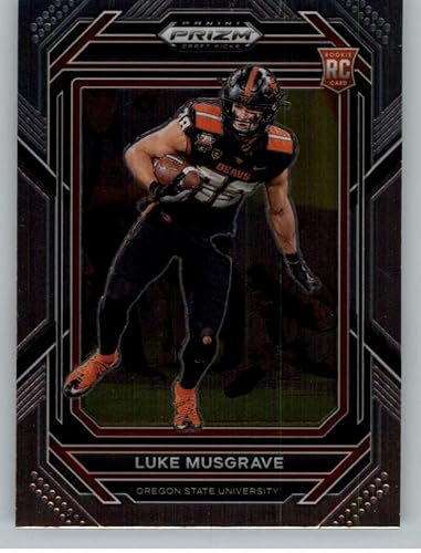 2023 Panini Prizm Draft Picks #158 Luke Musgrave Oregon State Beavers RC Rookie Card Official NCAA Football Card in Raw (NM or Better) Condition