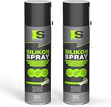Spraytive 2 x 500ml Silikonspray - Schmiermittel & Gleitspray für Auto, Gummi, Kunststoff & Metall - Farblos, wasserabweisend, rückstandsfrei - von -50 °C bis +250 °C - Made in Germany