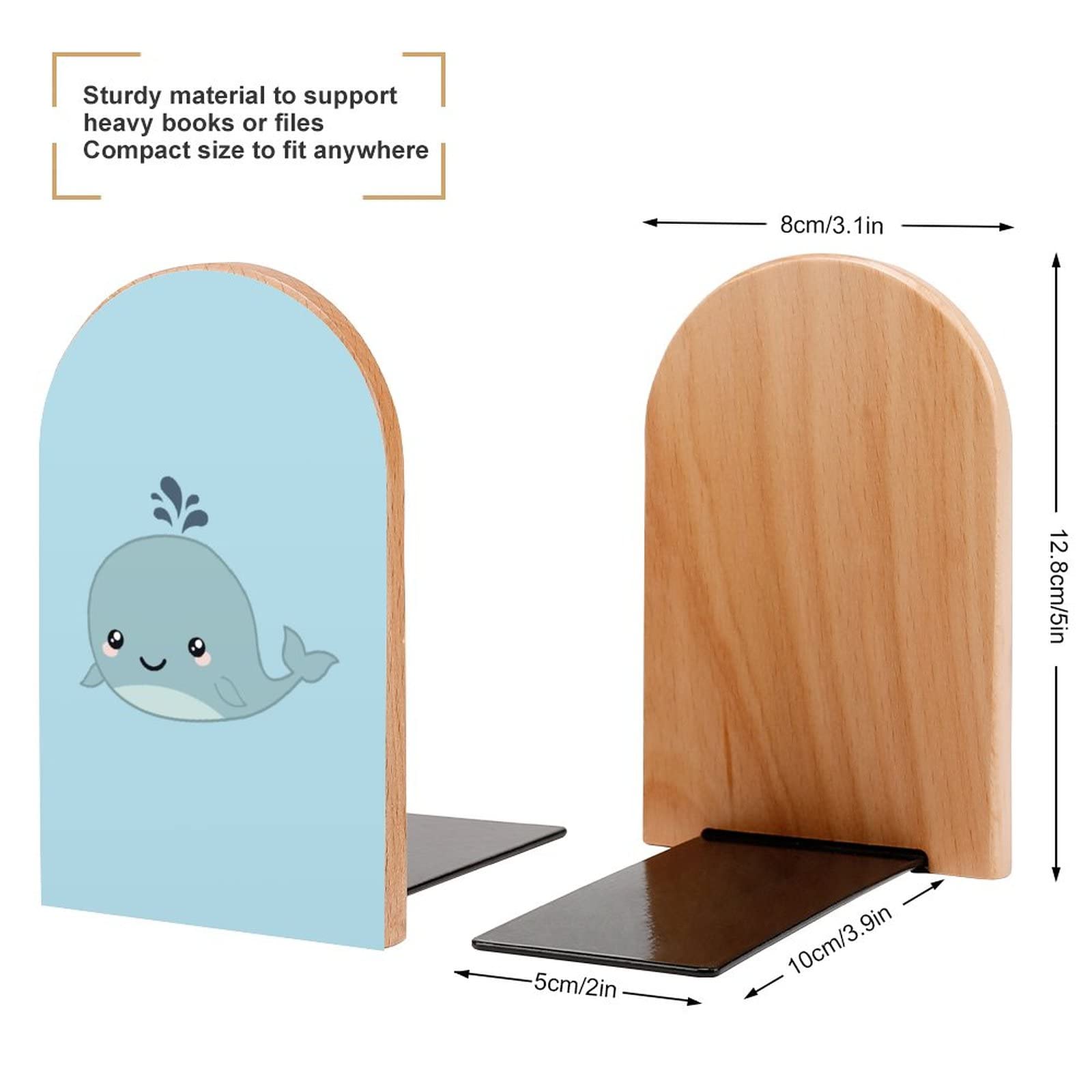 クジラの木製ブックエンド 木製ブックスタンド 棚用 ブックエンド かわいいクジラ Amazon.co.jp: 本棚・本収納