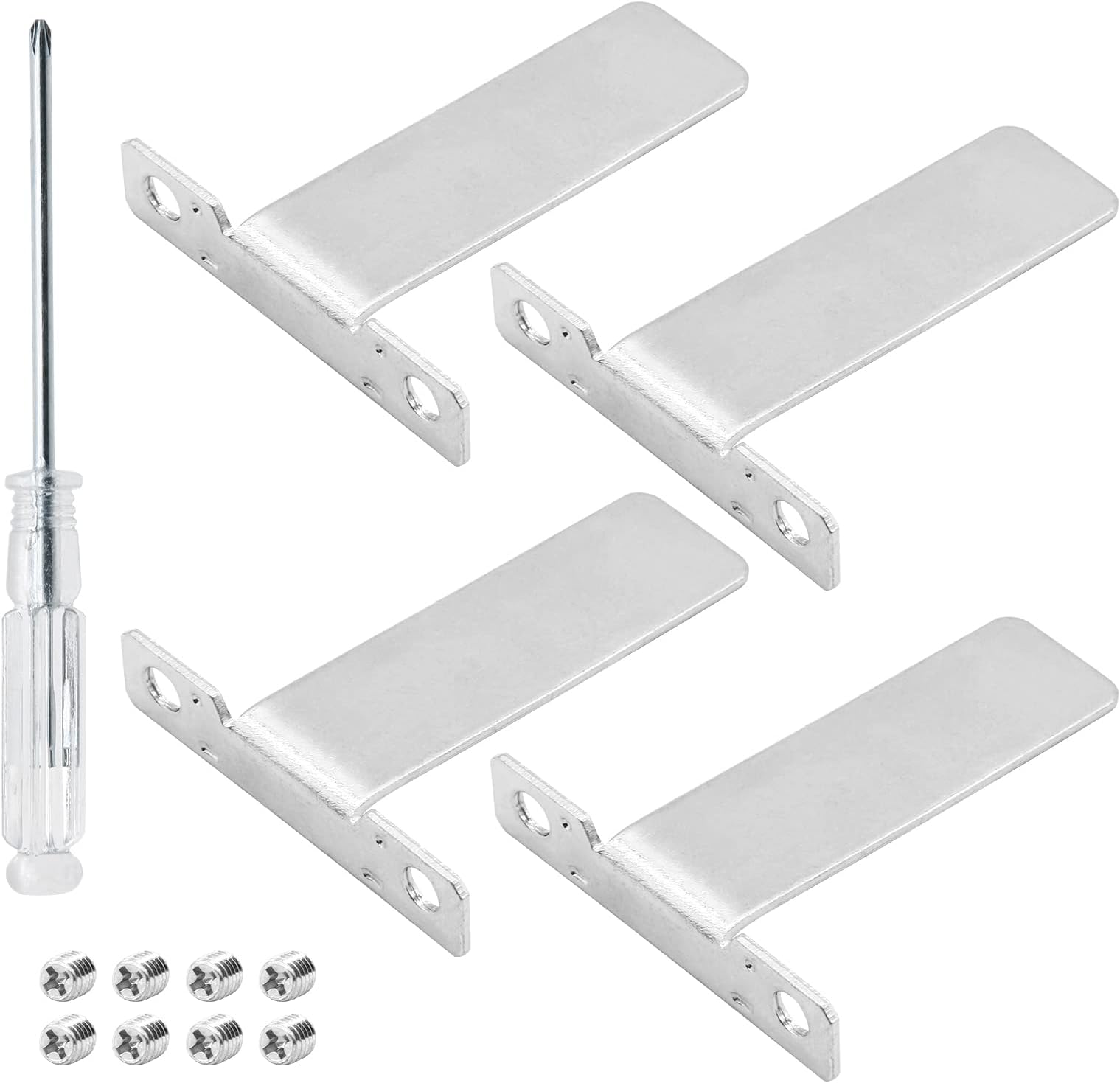 Amazon.com: Rierdge 4 Pcs Aluminium Alloy Picture Frame Easel Back ...