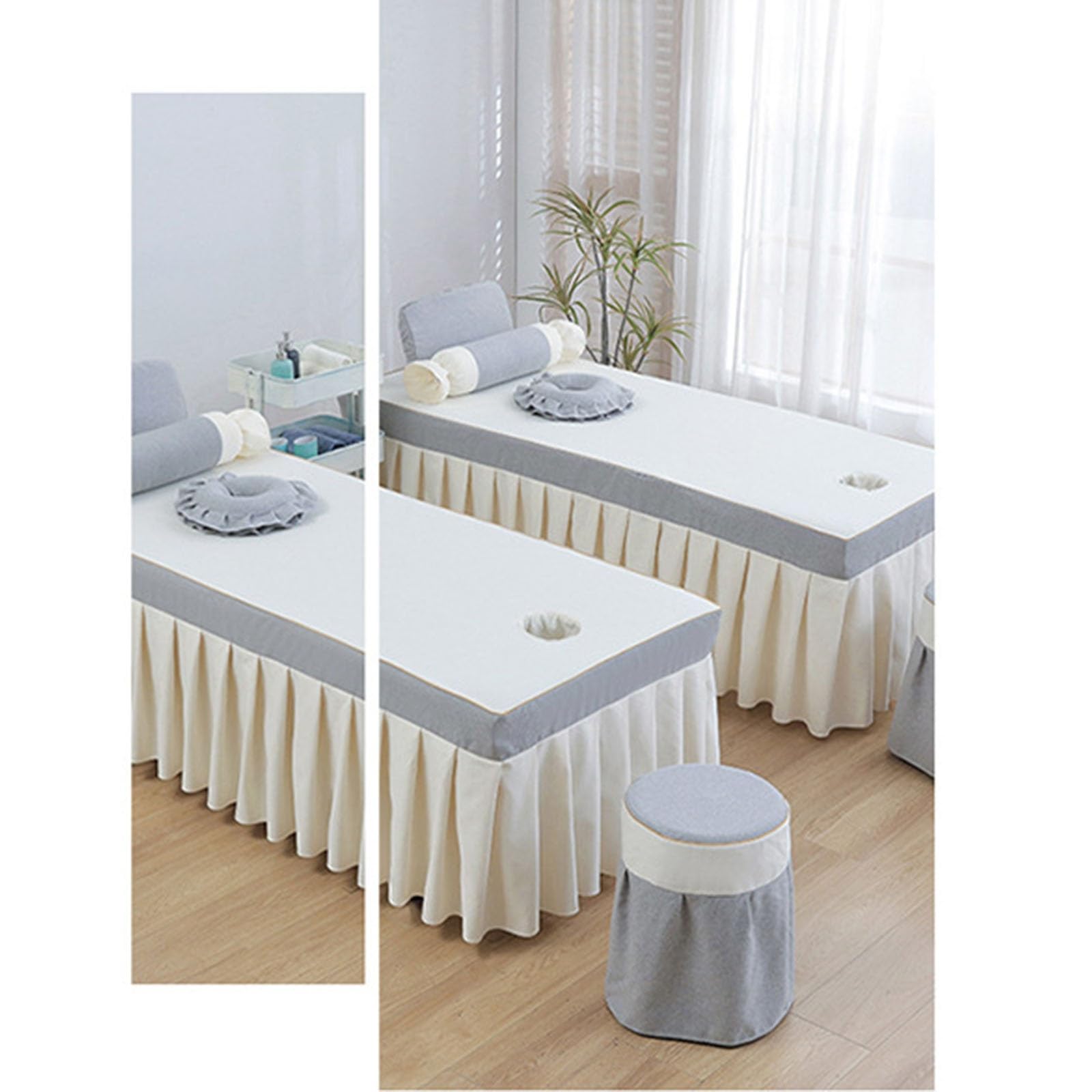 Amazon｜スパのベッドシーツ、4ピースマッサージテーブルシート