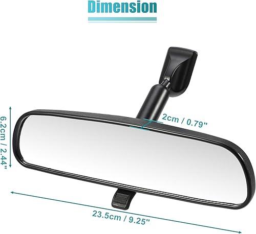 Miniatura 4 de uxcell Espejo retrovisor interior del coche negro No.76400SDAA03 para Honda Accord 2003-2012 para Honda Civic